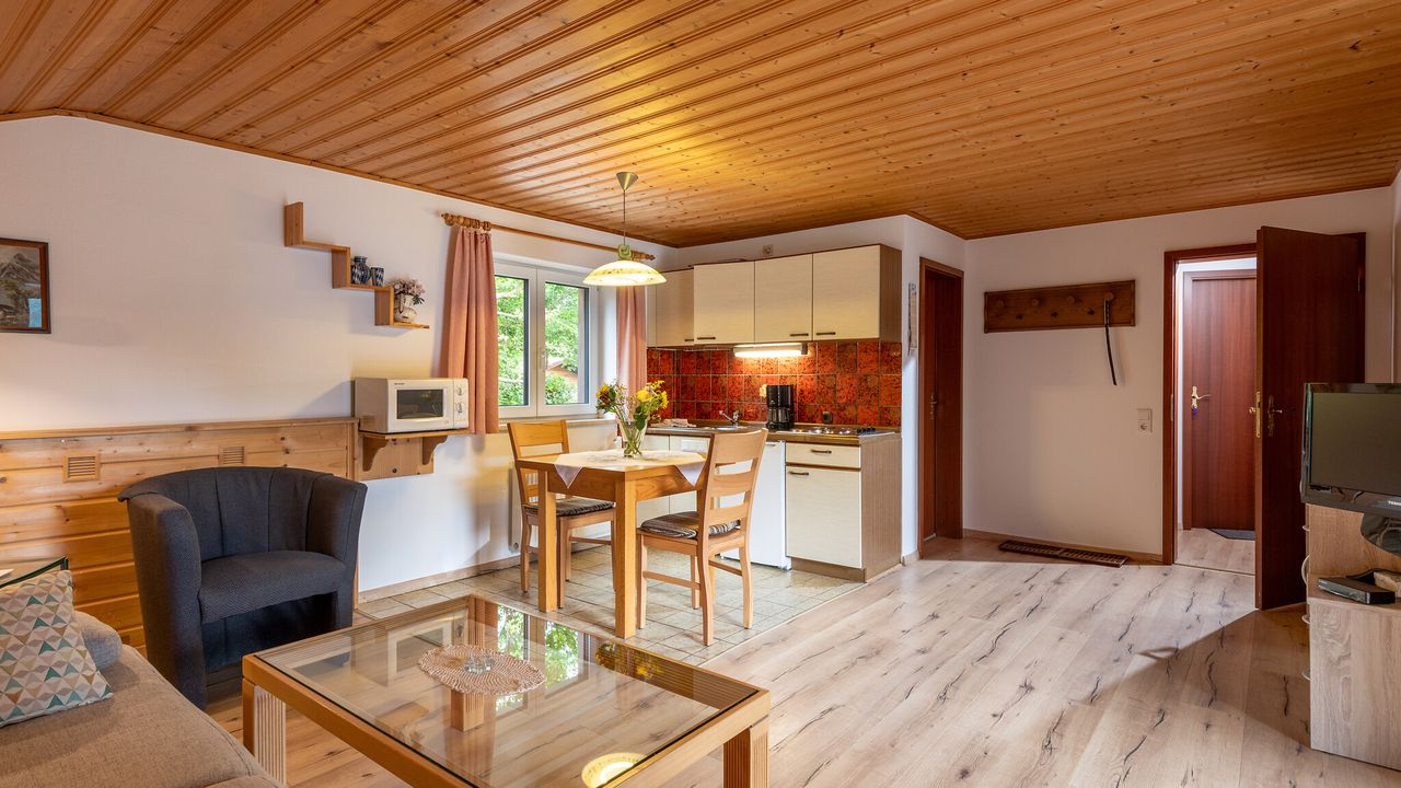 Wohnbereich in der 51 qm Ferienwohnung Wohnbereich in der 51 qm Ferienwohnung